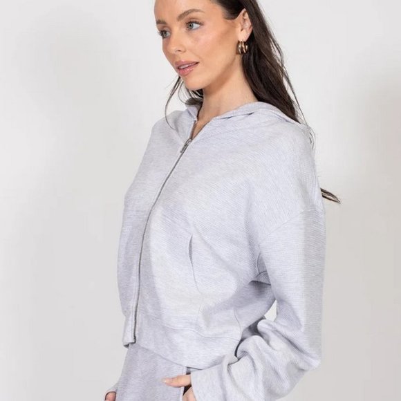 NWT Brunette the Label 3XL-4XL Middle Sister Full Zip Hoodie, Classic Gr… - Picture 2 of 14